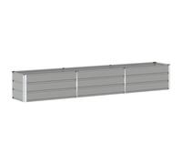 Vidaxl Jardinière Gris Clair 480 X 50 X 45 Cm Acier Galvanisé