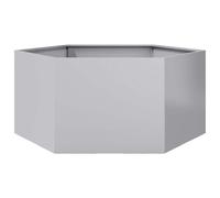 Jardinière hexagone 104x90x45 cm acier galvanisé