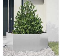 vidaXL Jardinière hexagonale acier galvanisé 138 x 120 x 45 cm – 851141