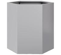 vidaXL Jardinière Hexagone – Acier galvanisé – 46 x 40 x 45 cm