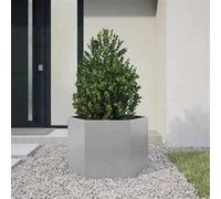 vidaXL Jardinière Hexagone 69 x 60 x 45 cm Acier galvanisé
