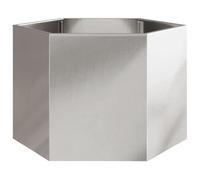 vidaXL Jardinière Hexagone 69×60×45 cm Acier inoxydable