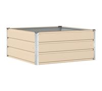 Vidaxl Jardinière Ivoire 100 X 100 X 45 Cm Acier