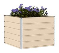 Vidaxl Jardinière Ivoire 100 X 100 X 75 Cm Acier