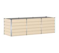 Vidaxl Jardinière Ivoire 240 X 80 X 75 Cm Acier