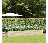 Vidaxl Jardinière Ivoire 480 X 50 X 45 Cm Acier Galvanisé