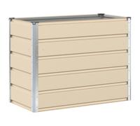 Vidaxl Jardinière Ivoire 480 X 50 X 45 Cm Acier Galvanisé