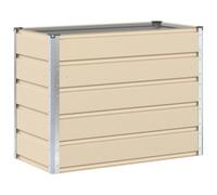 Vidaxl Jardinière Ivoire 480 X 50 X 45 Cm Acier Galvanisé