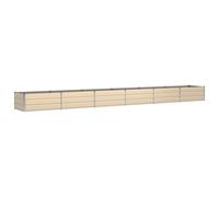 Vidaxl Jardinière Ivoire 600 X 80 X 45 Cm Acier