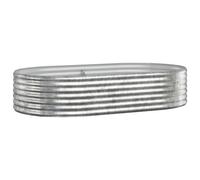 Vidaxl Jardinière Jardin Acier Enduit De Poudre 175x100x36 Cm Argenté