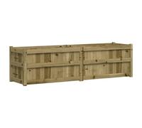 vidaXL Jardinière, Lit Surélevé, Bac à Fleurs, Pot de Plantes, Boîte à Fleurs Jardin Patio Terrasse, 180x50x50 cm Bois de Pin Imprégné