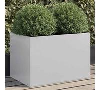 vidaXL – Jardinière lit surélevé en acier galvanisé 62×40×39 cm – Argenté