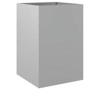 vidaXL Jardinière, Lit Surélevé, Bac à Fleurs, Pot de Plantes, Boîte à Fleurs Jardin Patio Terrasse, Argenté 52x48x75 cm Acier Galvanisé