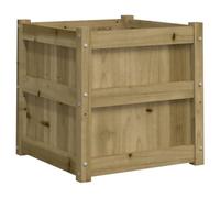 Vidaxl Jardinière 50x50x50 Cm Bois De Pin Imprégné