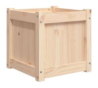 vidaXL Jardinière, Lit Surélevé, Bac à Fleurs, Pot de Plantes, Boîte à Fleurs Jardin Patio Terrasse Balcon, Marron Bois de Pin Massif