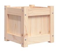 vidaXL Jardinière, Lit Surélevé, Bac à Fleurs, Pot de Plantes, Boîte à Fleurs Jardin Patio Terrasse Balcon, Marron Bois de Pin Massif