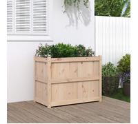 vidaXL Jardinière surélevée bac à fleurs 837469 marron bois