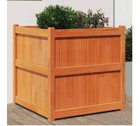 Vidaxl Jardinière Cire Marron 70x70x70 Cm Bois De Pin Massif