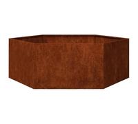 vidaXL Jardinière, Lit Surélevé, Bac à Fleurs, Pot de Plantes, Boîte à Fleurs Jardin Patio Terrasse, Rouillé 138x120x45 cm Acier Corten