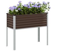 Vidaxl Jardinière Marron 100x41x90 Cm Acier Marron