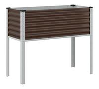Vidaxl Jardinière Marron 100x41x90 Cm Acier Marron