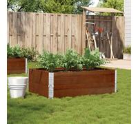 Vidaxl Jardinière Marron 120x80 Cm Bois Massif De Pin