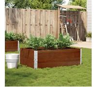 vidaXL Jardinière marron 120x80 cm bois massif de pin, jardinière d'extérieur, bac à fleurs, bac à tomates, jardinière de 3295386