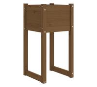 822128 Jardinière Marron miel 40x40x81 cm Bois massif de pin