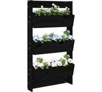 Jardinière Murale 3 Niveaux Pot de Fleurs Brun Miel Bois Pin Massif vidaXL