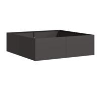 vidaXL Jardinière Noir 100x100x30 cm Acier