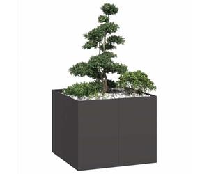 vidaXL Jardinière Noir 100x100x80 cm Acier