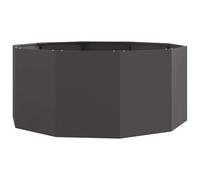 Vidaxl Jardinière Noir 120 X 120 X 50 Cm Acier