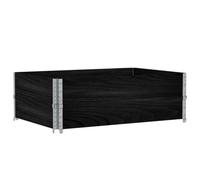 vidaXL Jardinière Noir 120x80 cm Bois Massif de pin