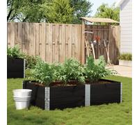 Vidaxl Jardinière Noir 150x100 Cm Bois Massif De Pin