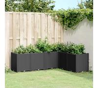 Vidaxl Jardinière Noir 160x120x53 Cm Polypropylène