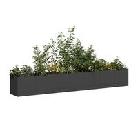 vidaXL Jardinière 860689 – noire 280 x 40 x 40 cm acier laminé à froid