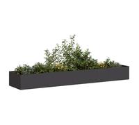 vidaXL Jardinière noir 360 x 80 x 40 cm en acier
