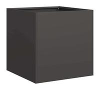 vidaXL Jardinière Noir 40x40x40 cm Acier laminé à Froid, Pot de Fleurs, Support de Plantes, lit surélevé, Support de jardinière, bac à Plantes