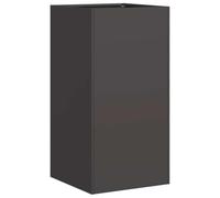 vidaXL Jardinière 40x40x80 cm Acier laminé à froid Noir