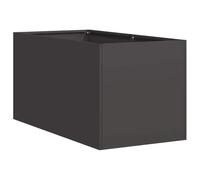 vidaXL Jardinière Noir 40x80x40 cm Acier laminé à Froid