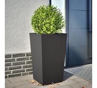 Vidaxl Jardinière Noir 45x45x75 Cm Acier