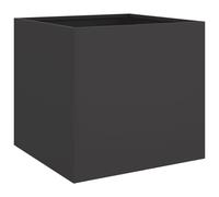 vidaXL Jardinière, Bac à Fleurs, Pot de Plantes, Boîte à Fleurs, Jardinière Surélevée de Jardin Patio Terrasse, Noir 841559