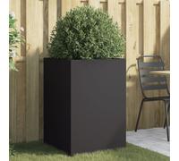 vidaXL Jardinière 841583 Noir 52x48x75 cm Acier laminé à froid