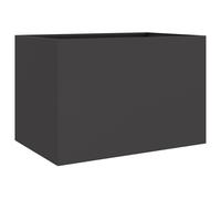 Vidaxl Jardinière Noir 62x47x46 Cm Acier Laminé À Froid