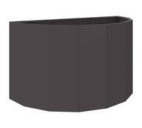 Vidaxl Jardinière Noir 90 X 45 X 50 Cm Acier