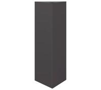 vidaXL Jardinière Noir Triangulaire 30x26x75 cm Acier, jardinière d'extérieur, boîte à Fleurs, boîte de Jardin, jardinière de Patio, boîte à Plantes