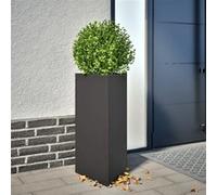 Vidaxl Jardinière Noir Triangulaire 40x34,5x70 Cm Acier