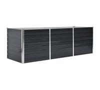 vidaXL Bac à fleurs surélevé 240 x 80 x 77 cm pour jardin et balcon