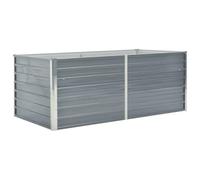 vidaXL Jardinière Pot de Fleurs Bac à Plante Pot de Plante Bac de Fleurs Légumes Herbes Jardin Extérieur 160x80x45 cm Acier Galvanisé Gris