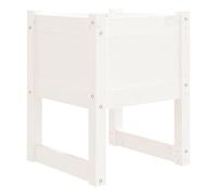 822109 Jardinière Blanc 40x40x52,5 cm Bois massif de pin